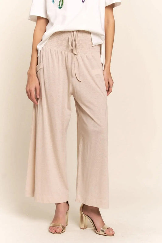 Trendsi Pantalones Bohemios de Pierna Ancha para Mujer Casuales con Bolsillos Envío desde EE. UU.
