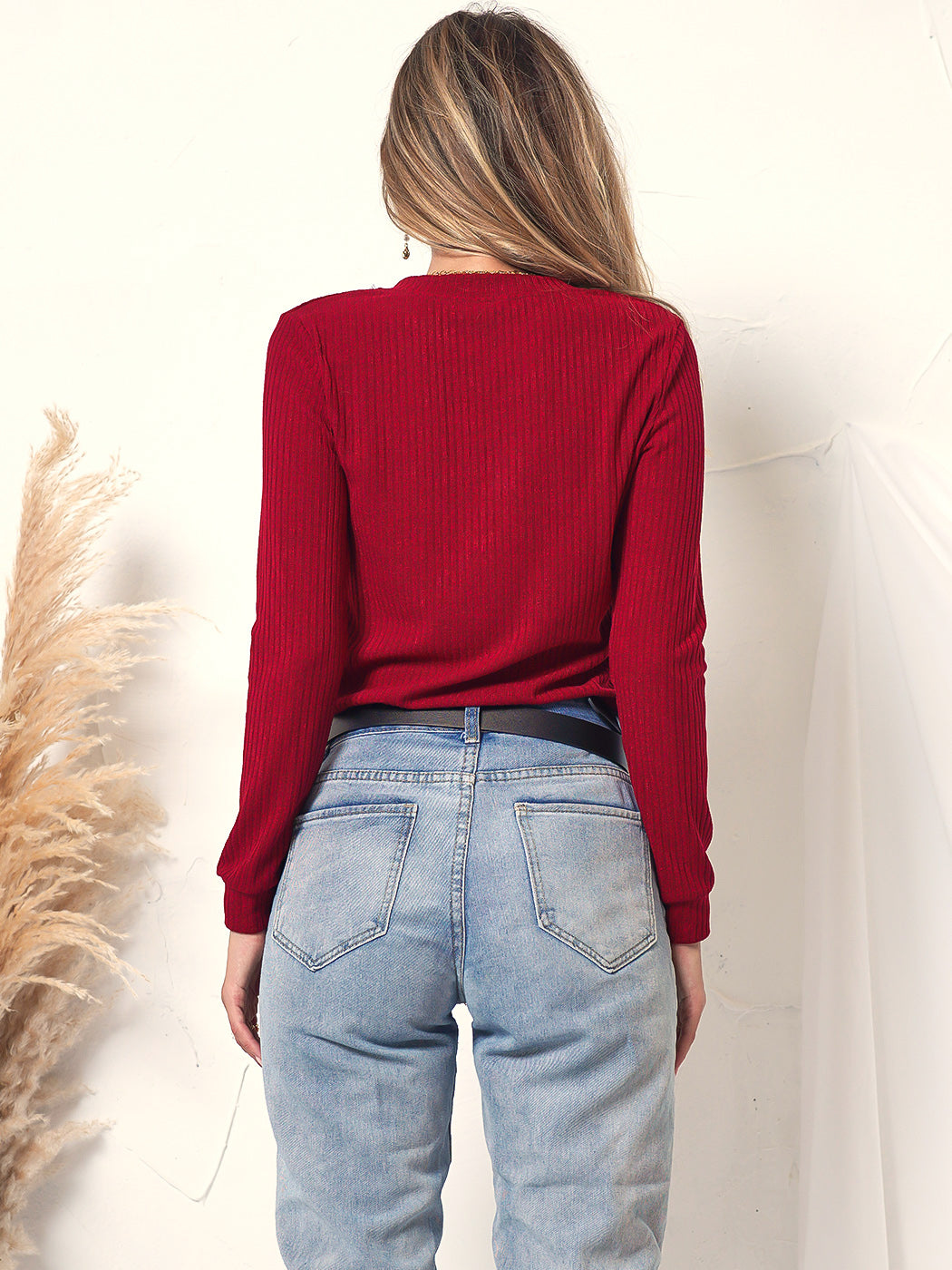 Sudadera Ligera con Botones y Cuello en V