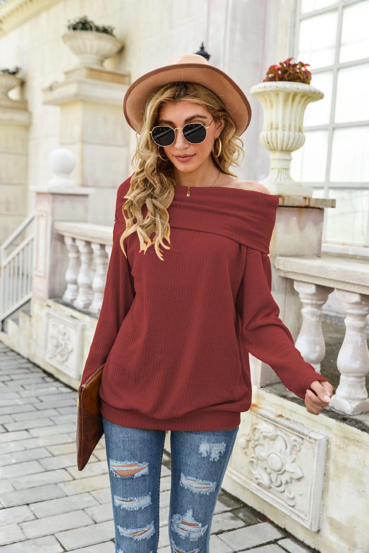 Jersey de verano sin hombros
