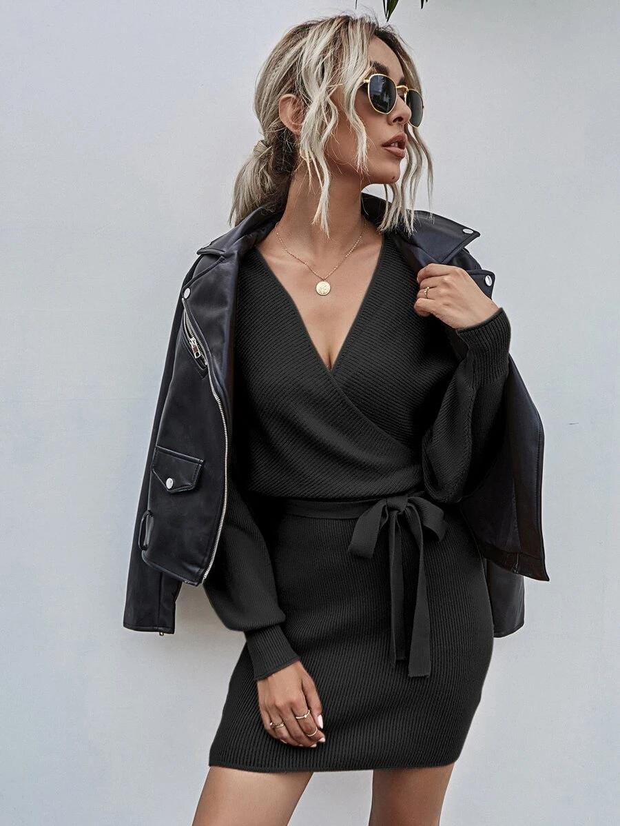 Vestido de punto ajustado