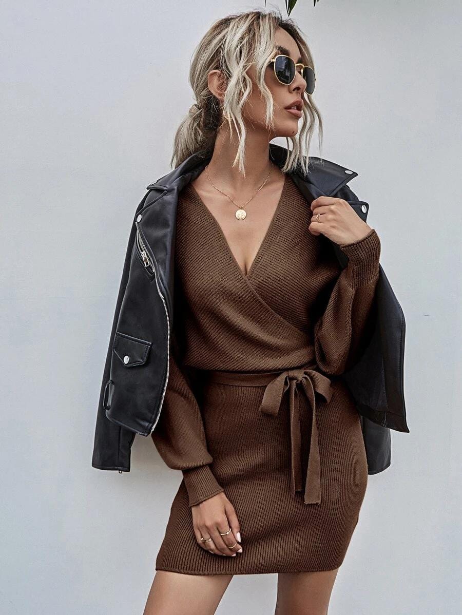 Vestido de punto ajustado