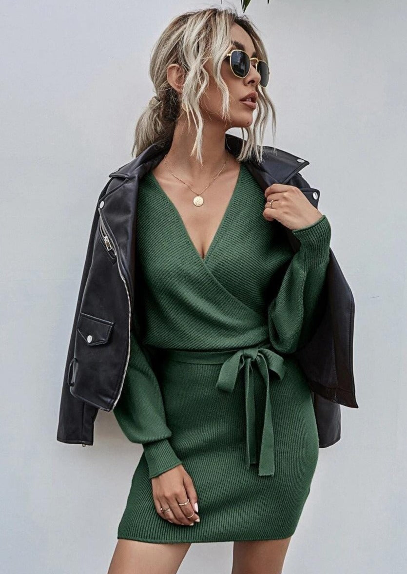 Vestido de punto ajustado
