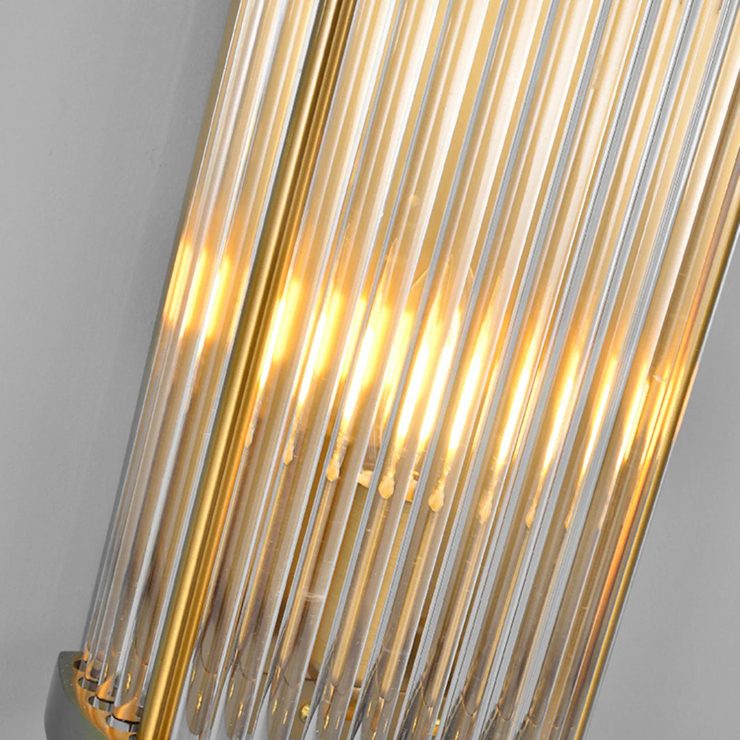 Jadssox Lámpara de pared de columna de cristal
