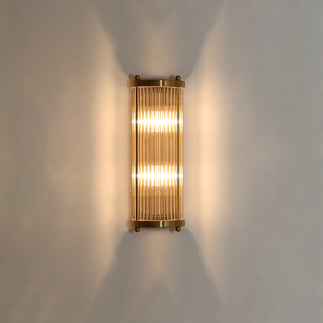 Jadssox Lámpara de pared de columna de cristal