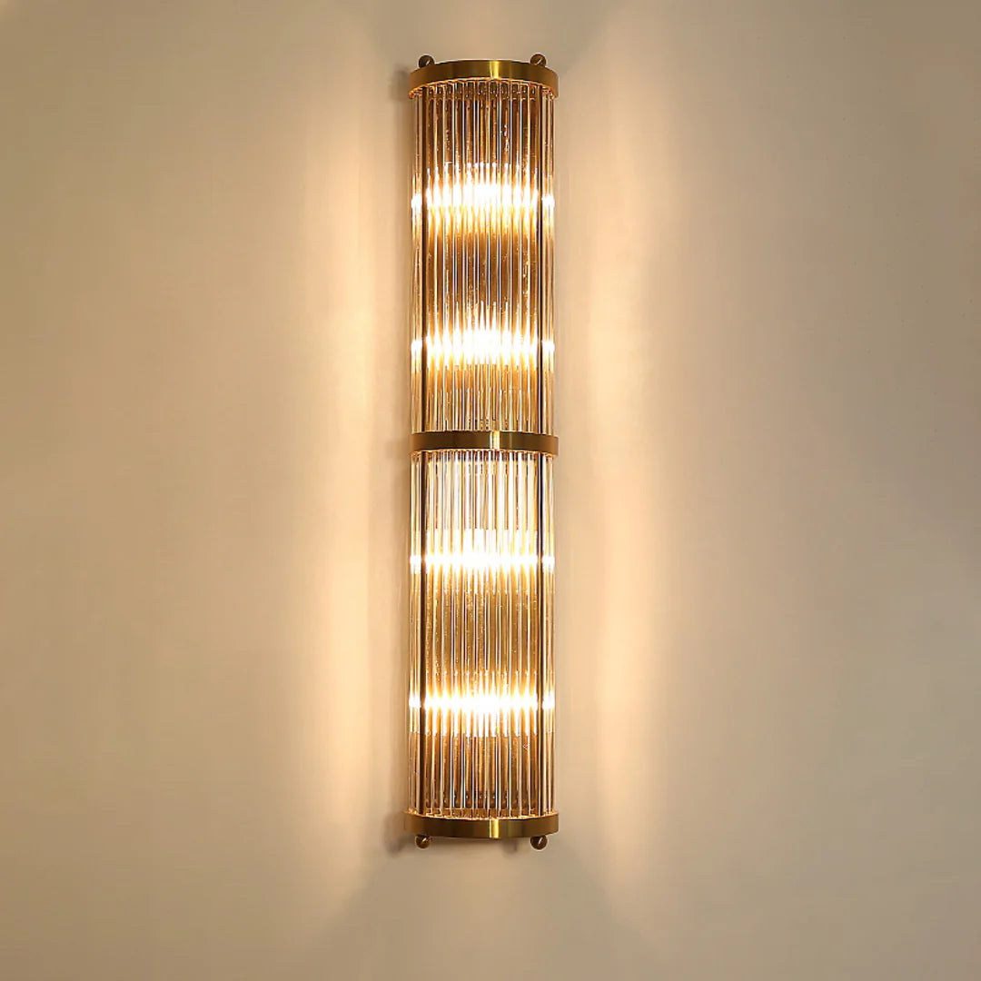 Jadssox Lámpara de pared de columna de cristal