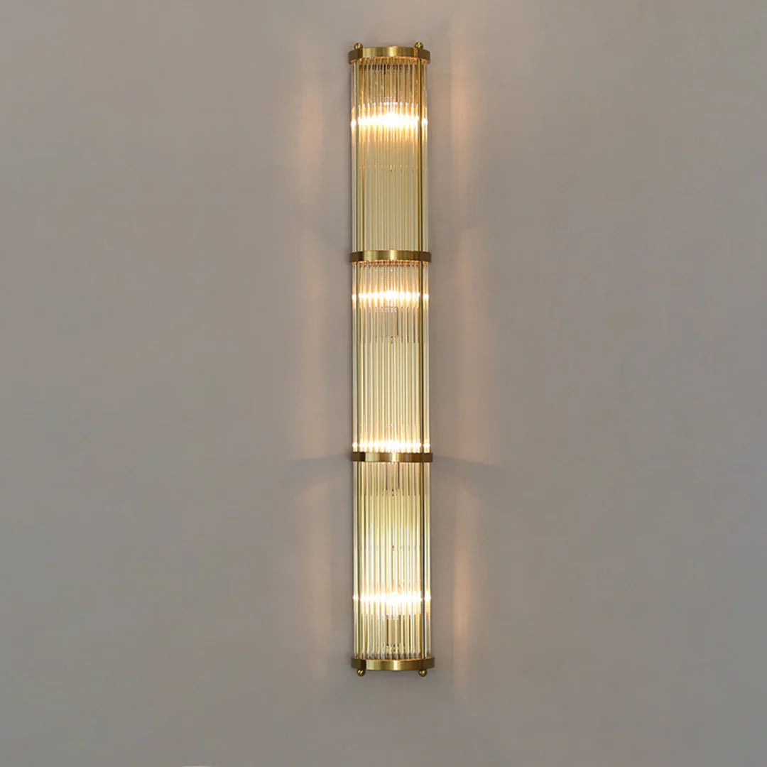Jadssox Lámpara de pared de columna de cristal
