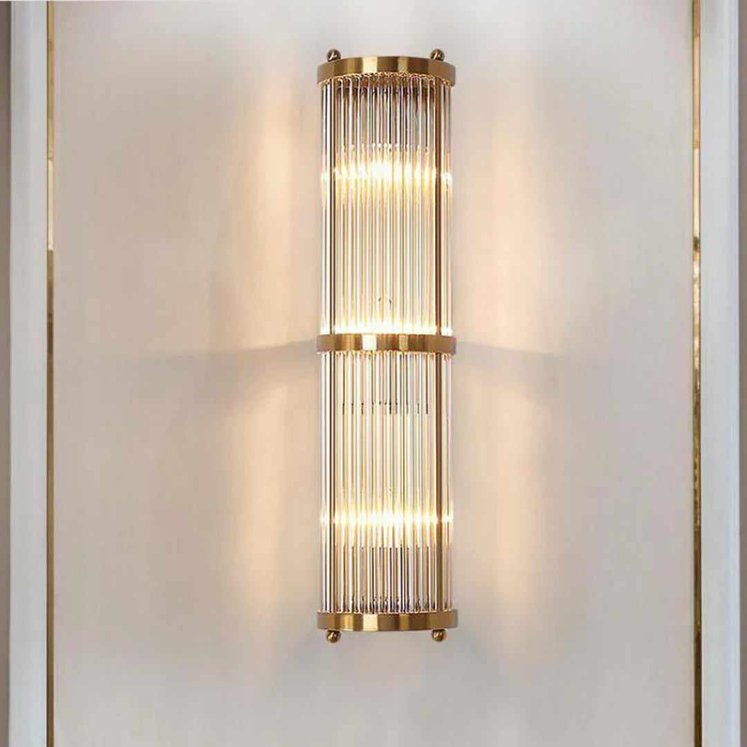 Jadssox Lámpara de pared de columna de cristal