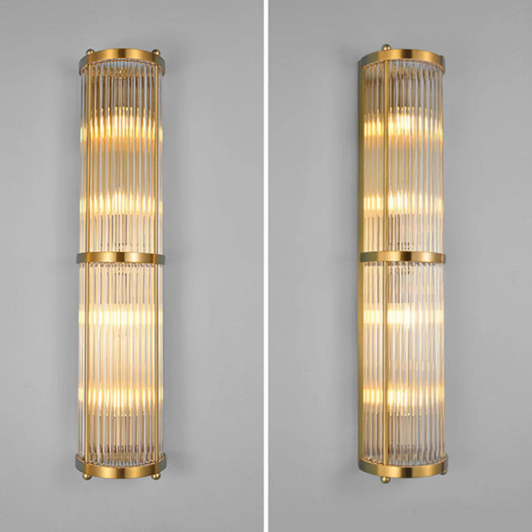 Jadssox Lámpara de pared de columna de cristal