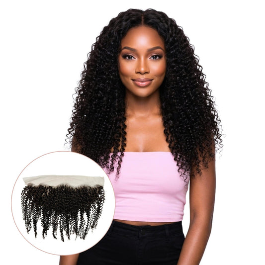 Frontal de Cabello Humano con Encaje HD 13x4 Jerry Curl