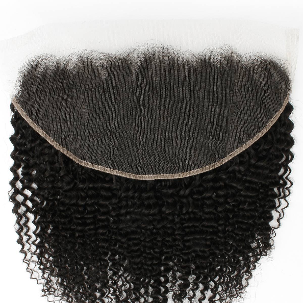 Frontal de cabello humano Jerry Curl 13x6 HD Lace