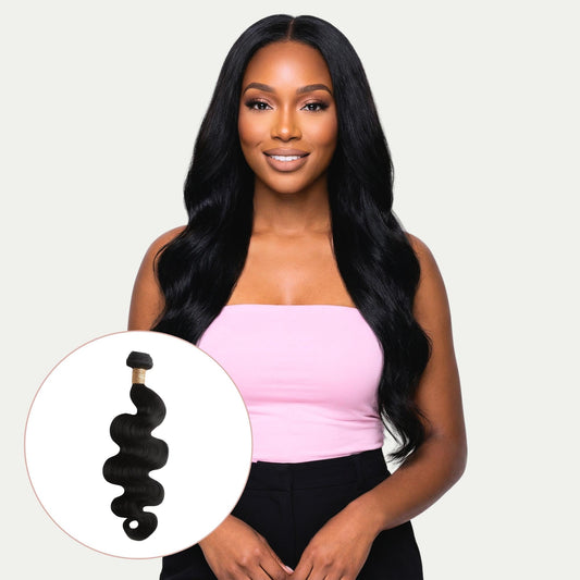 Paquetes de Cabello Humano 100% Ondulado Jet Black
