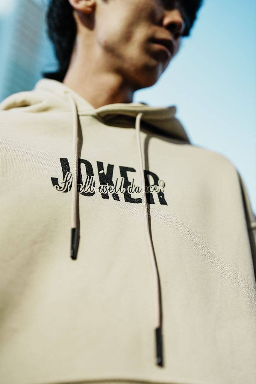 Sudadera con capucha extragrande unisex con gráfico de Joker "¿Bailamos?"