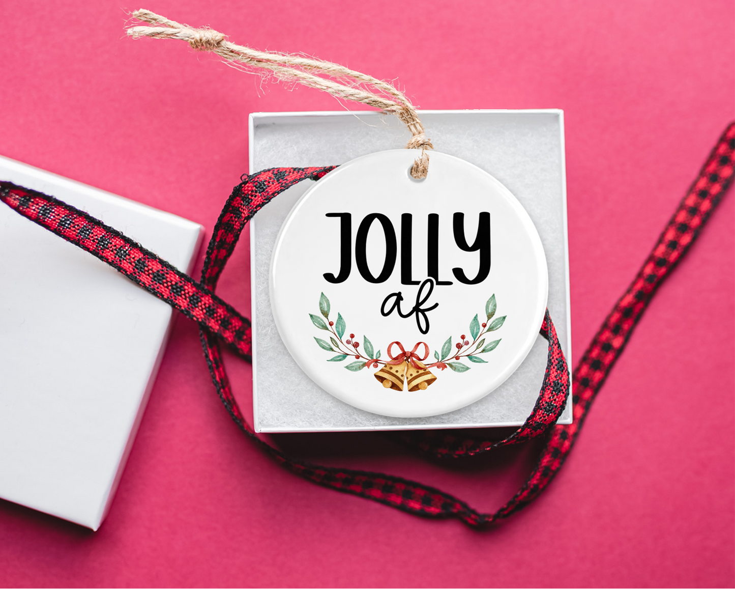 Jolly AF Christmas Ornament - Sassy Holiday Decor for Bold Women