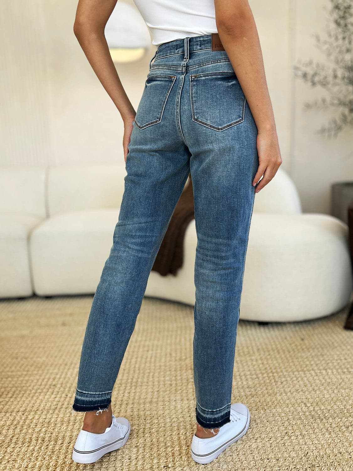 Shoes Trendsi Judy Blue Jeans Women's Everyday Denim Magic Release Hem Comfortable