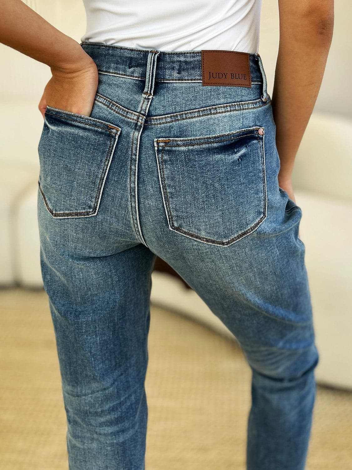 Shoes Trendsi Judy Blue Jeans Women's Everyday Denim Magic Release Hem Comfortable