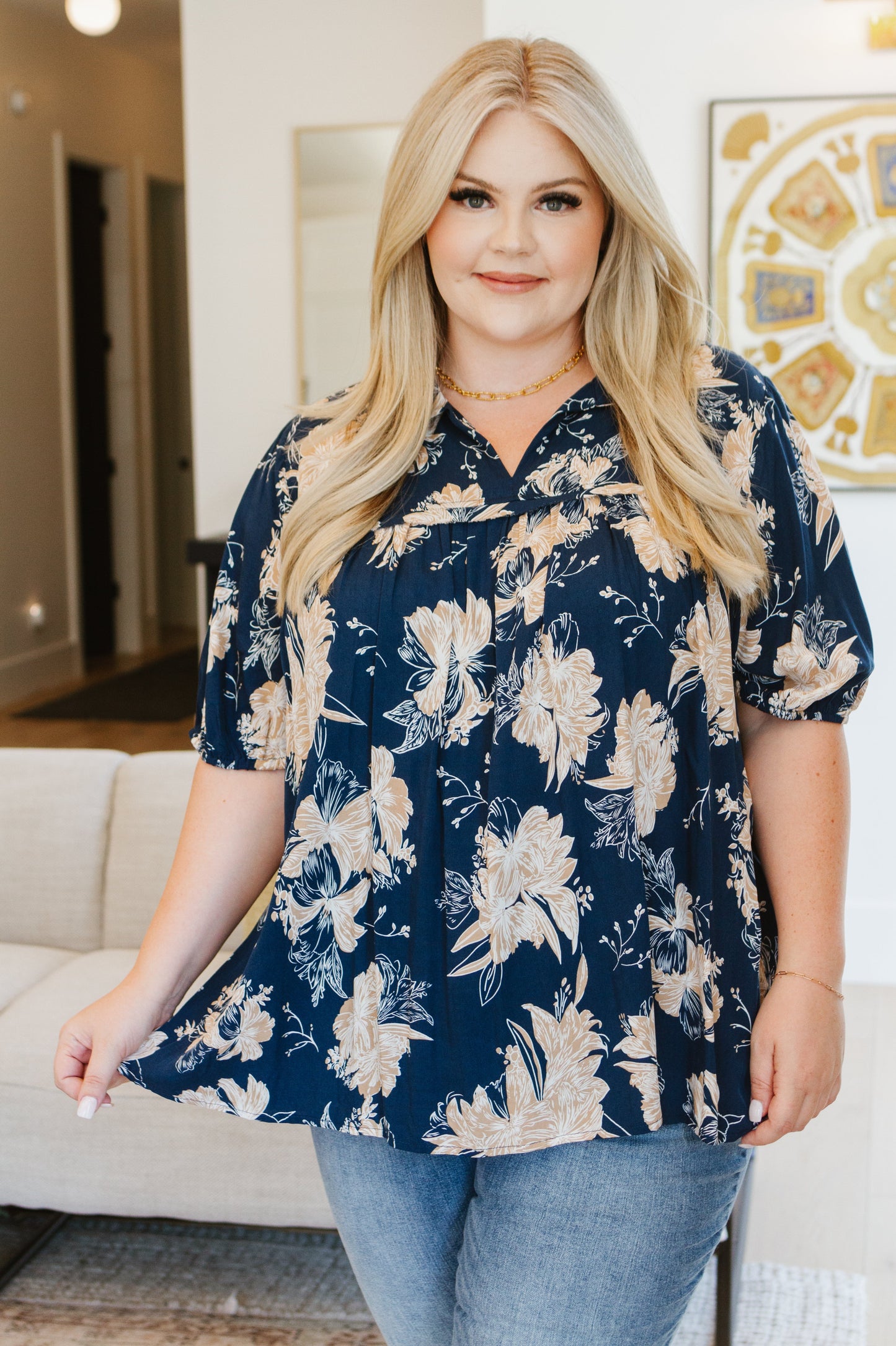 Blusa floral Just Coasting