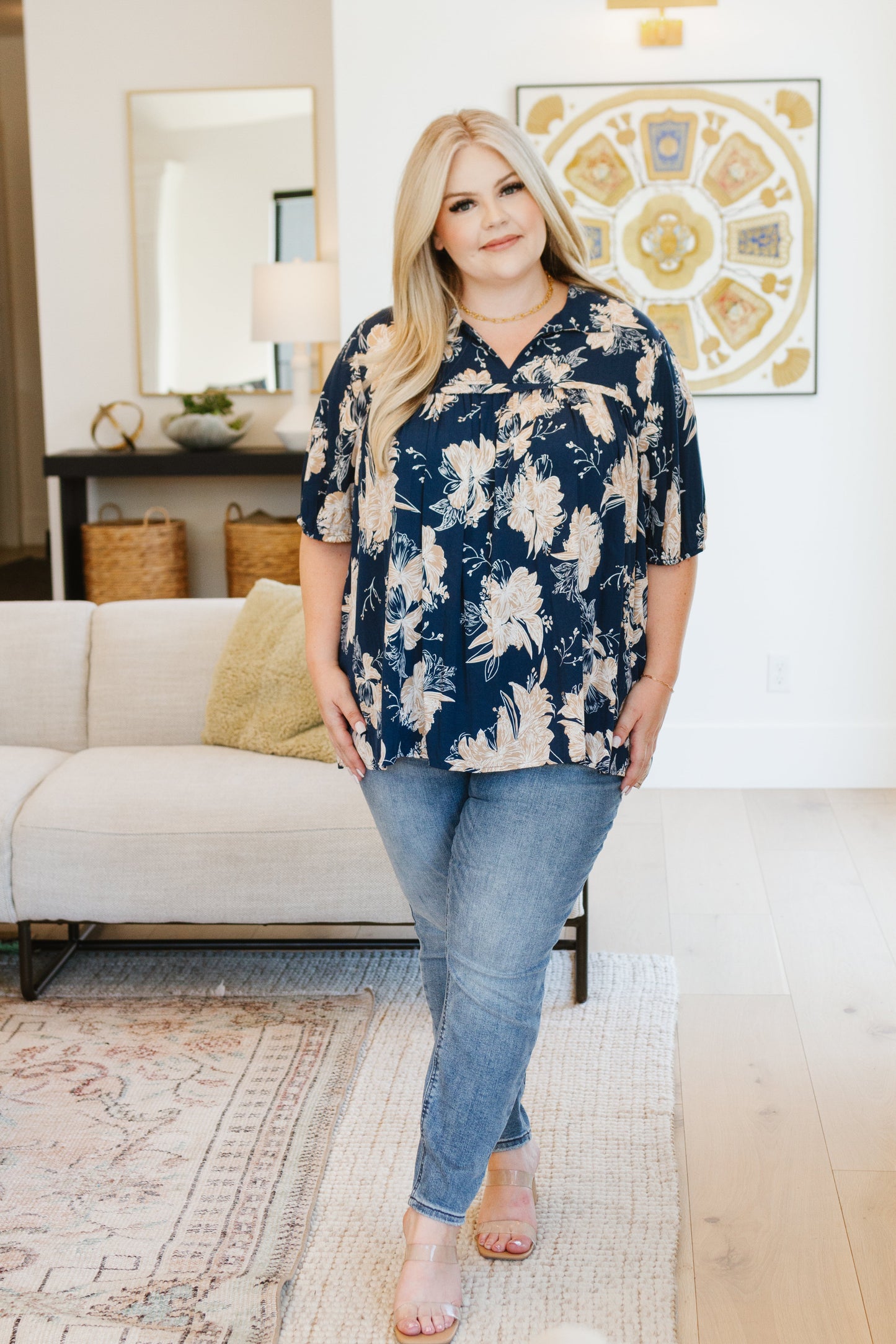 Blusa floral Just Coasting