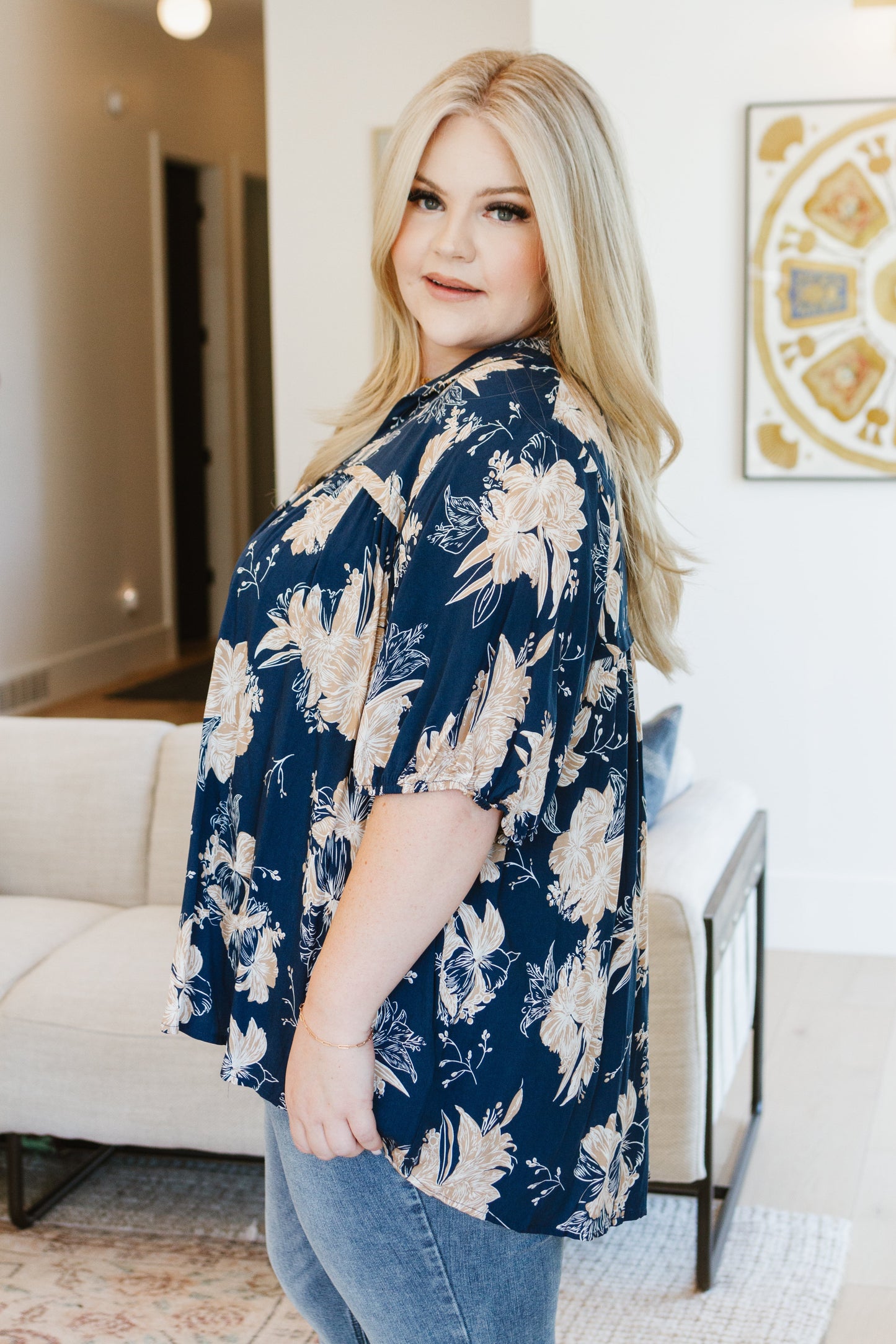 Blusa floral Just Coasting