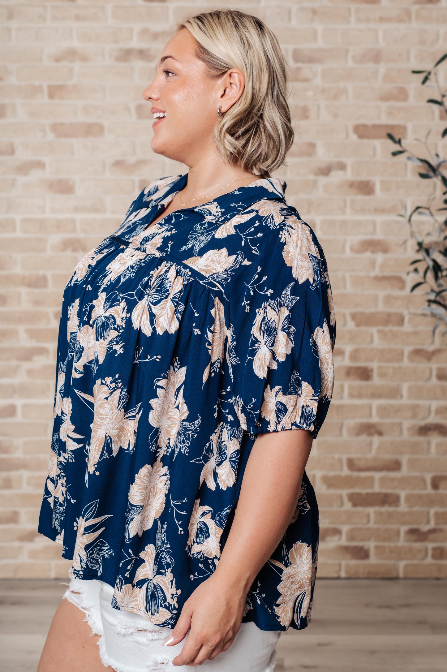 Blusa floral Just Coasting