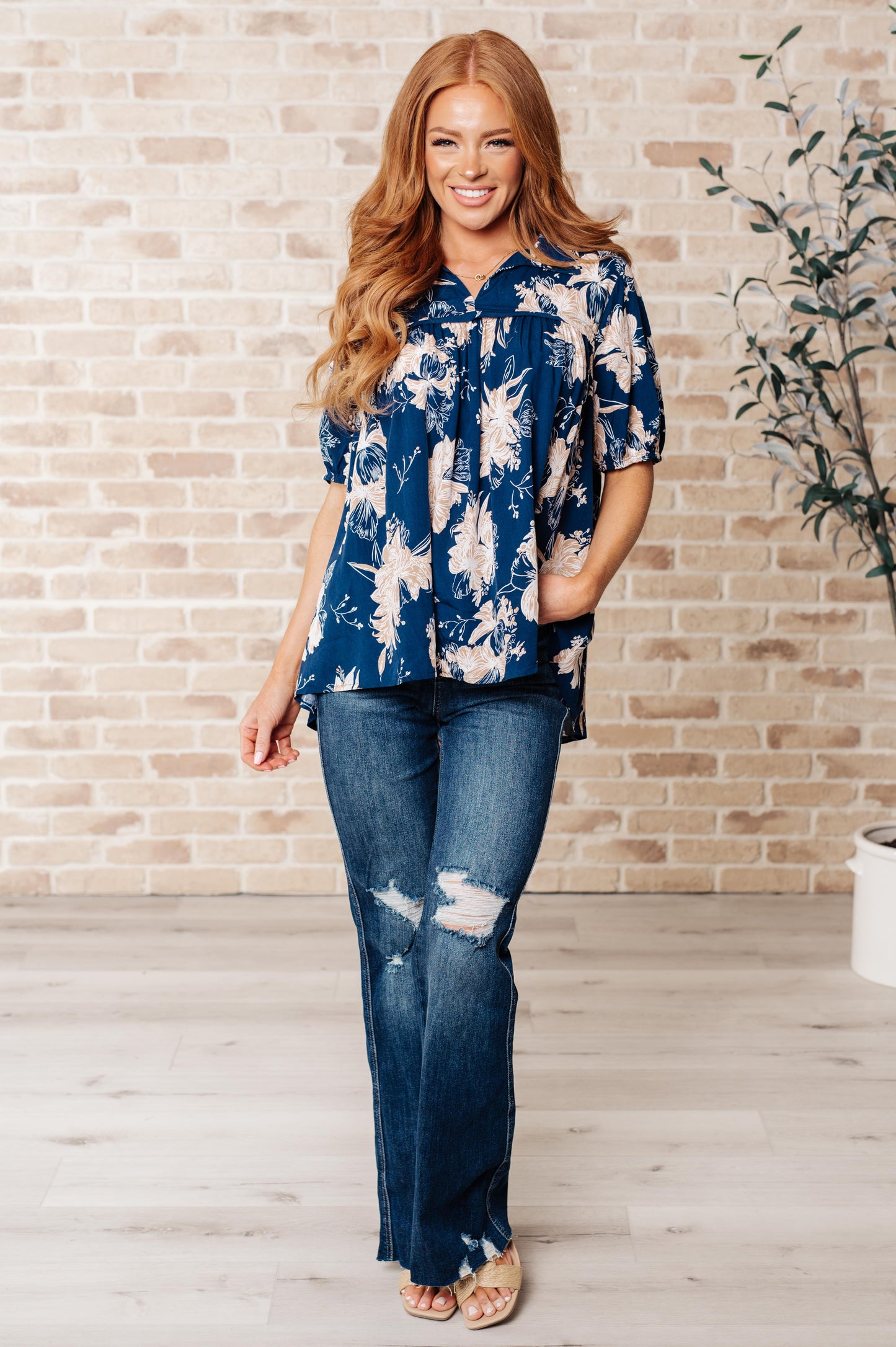 Blusa floral Just Coasting