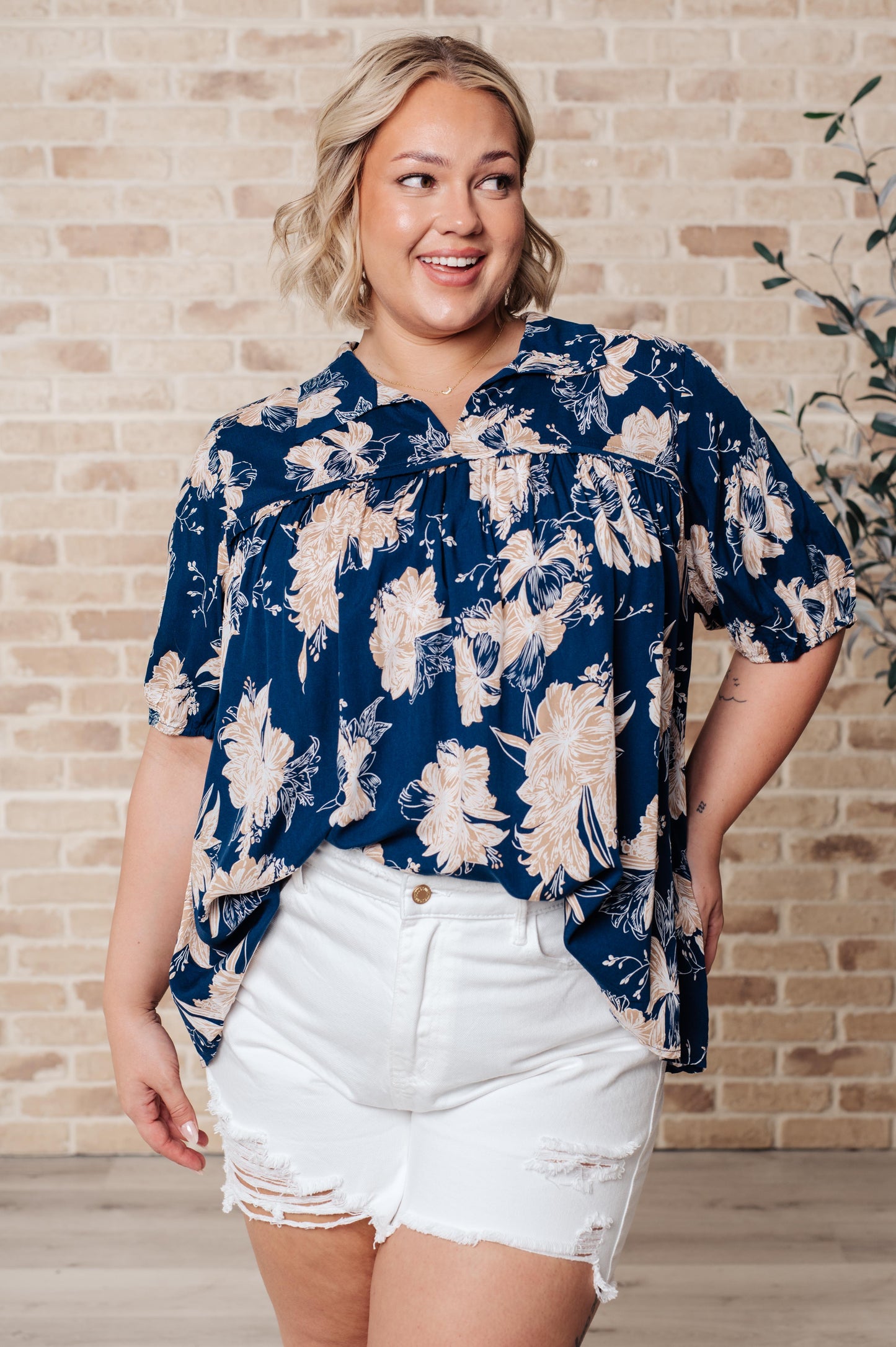 Blusa floral Just Coasting