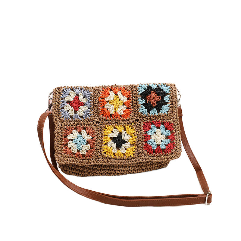 Bandolera Sylvie plegable de ganchillo
