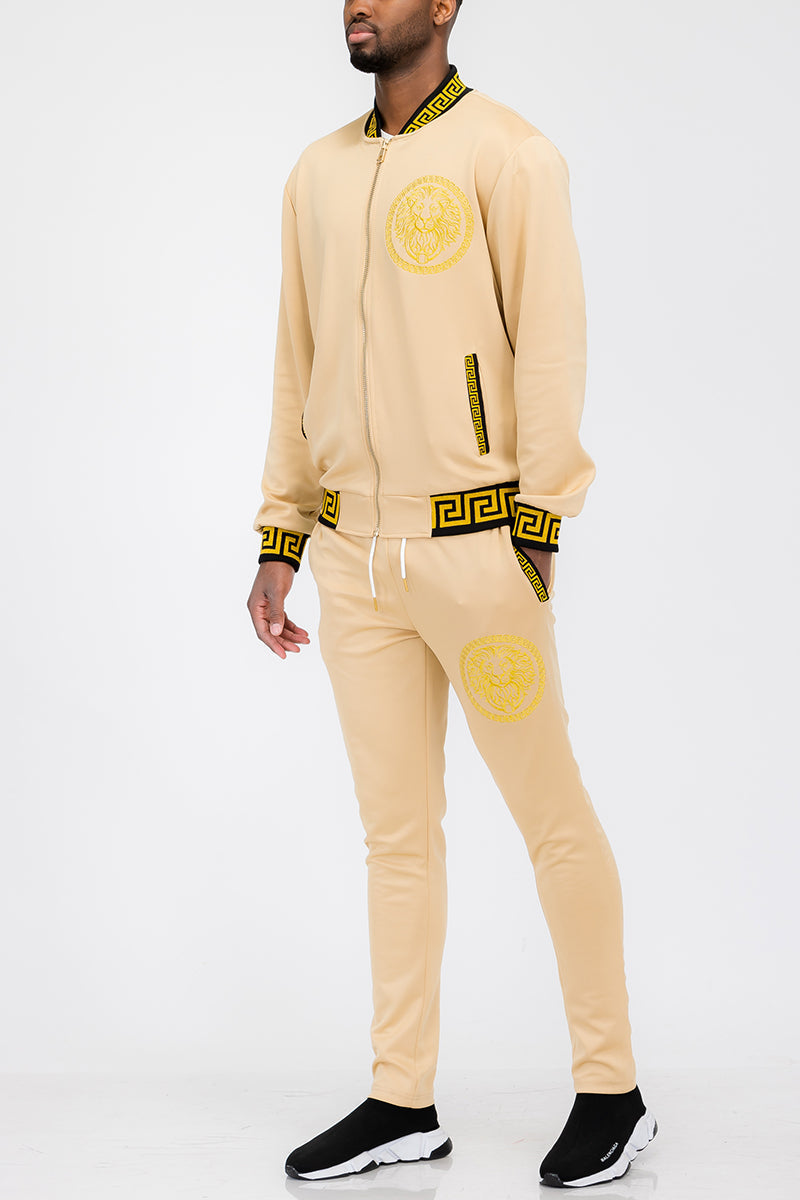 Conjunto deportivo de cabeza de león para hombre