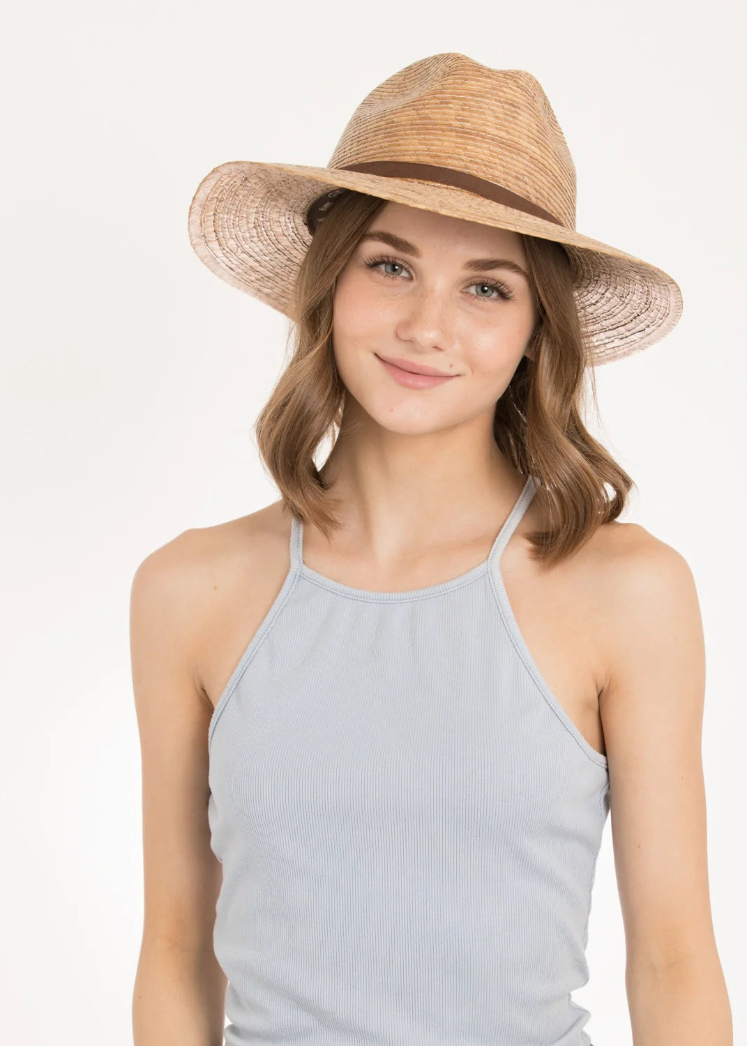 Peter Grimm Kissa - Straw Fedora Hat