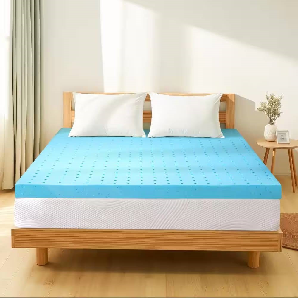 Cubrecolchón de espuma viscoelástica de alta densidad de 7.6 cm de grosor tamaño King