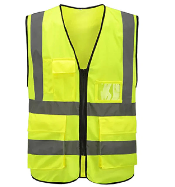 Multi-Pocket Reflective Safety Vest – Customizable for Work & Outdoor Use