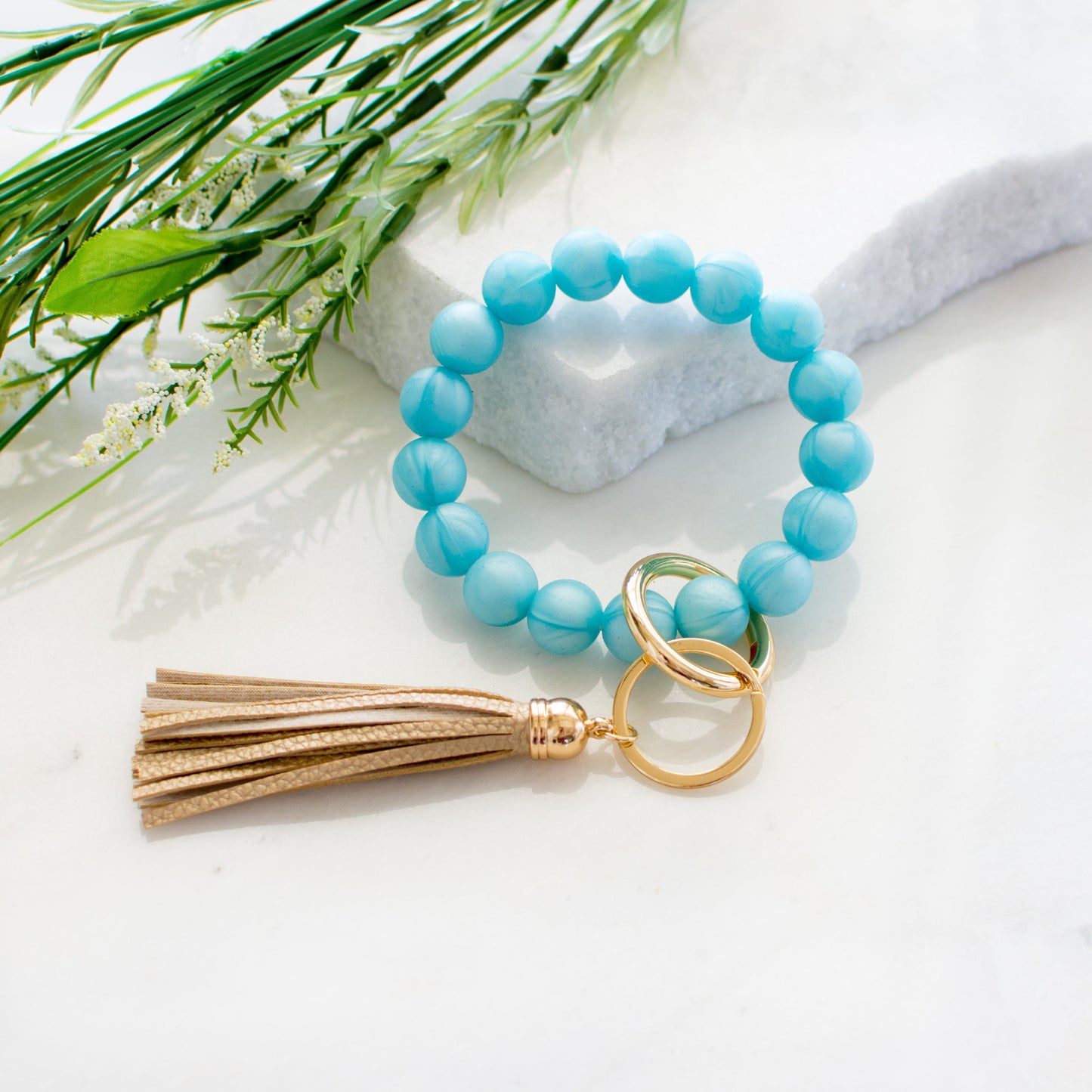 Pulsera de silicona para llavero