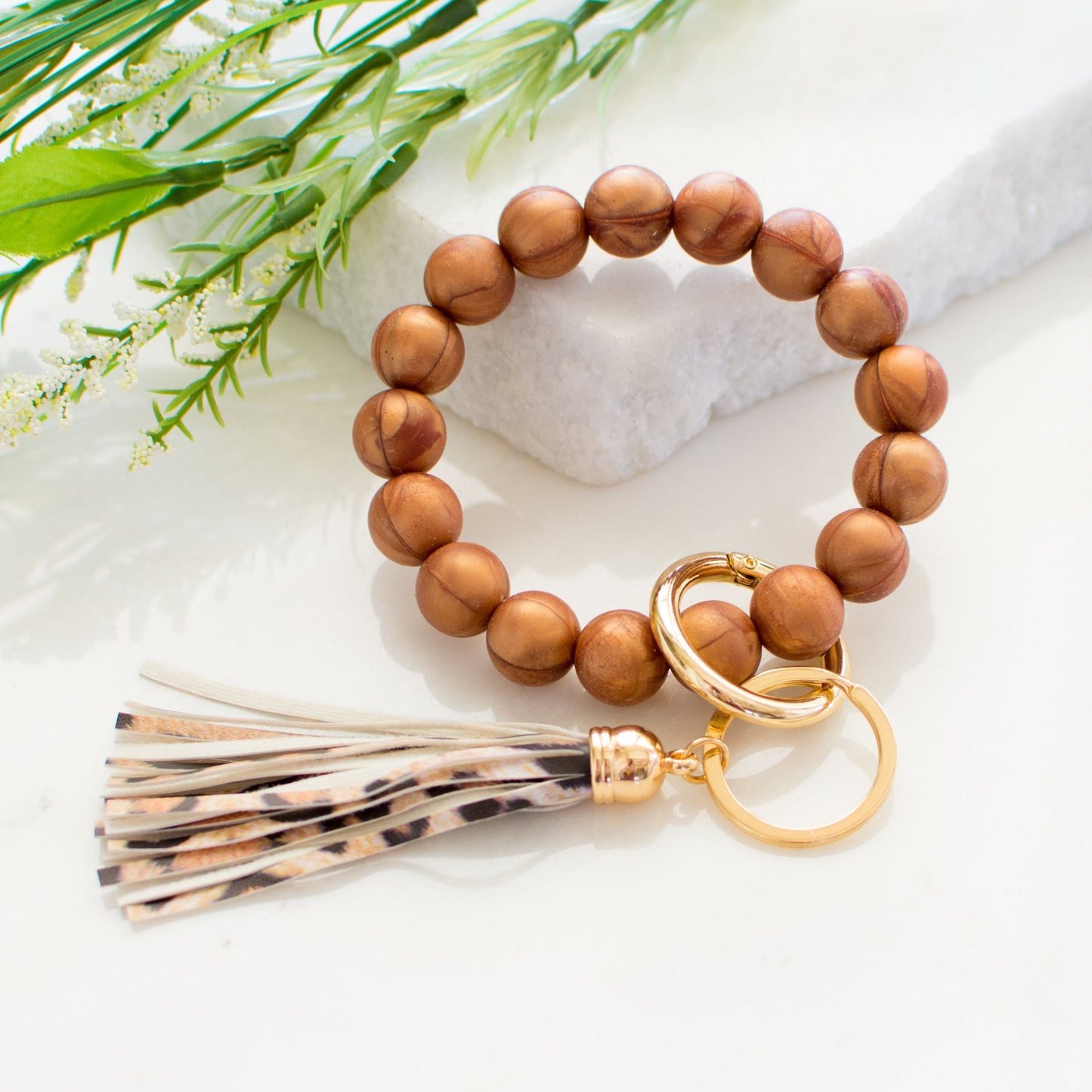 Pulsera de silicona para llavero