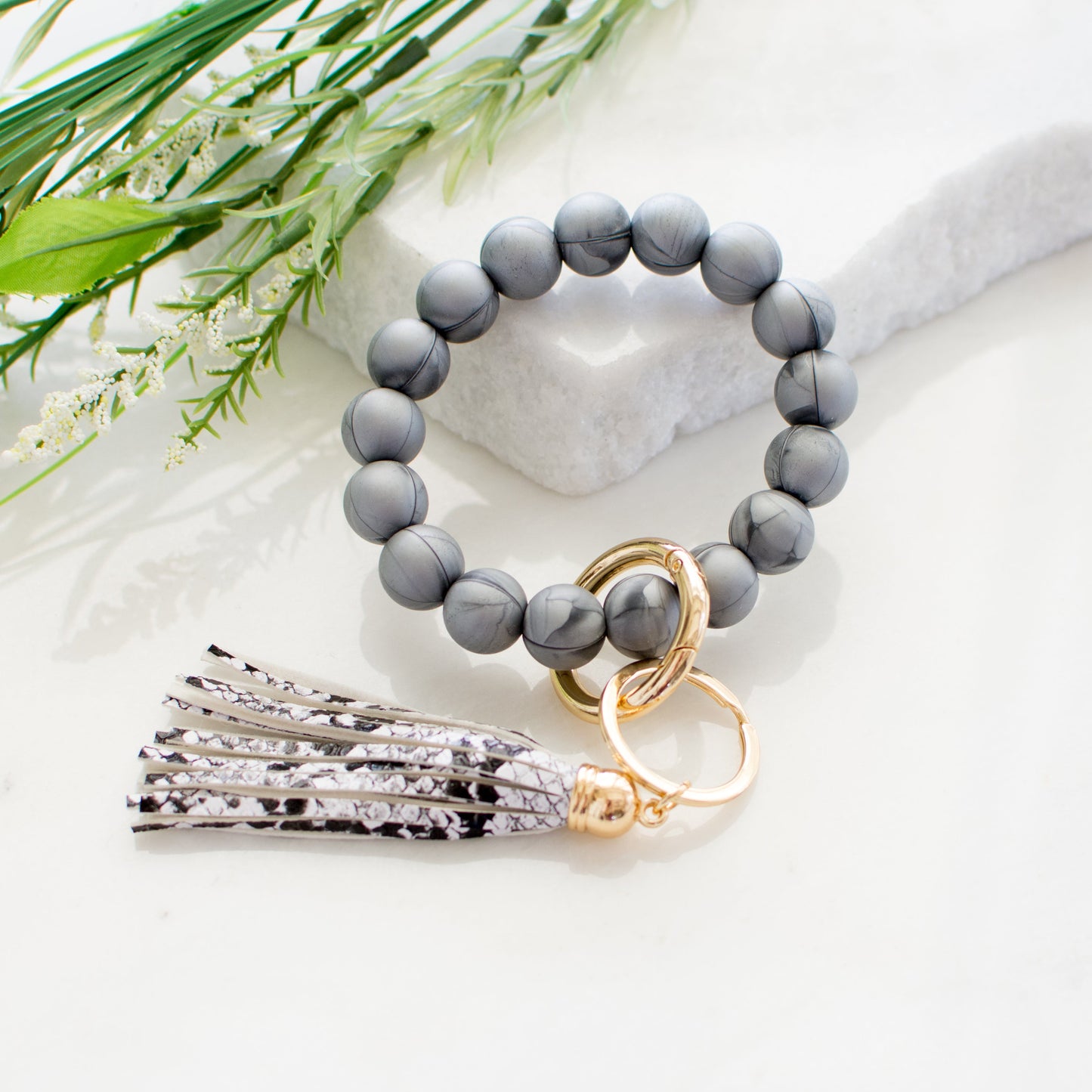 Pulsera de silicona para llavero