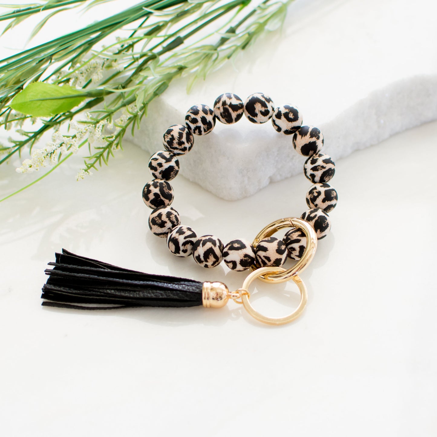 Pulsera de silicona para llavero