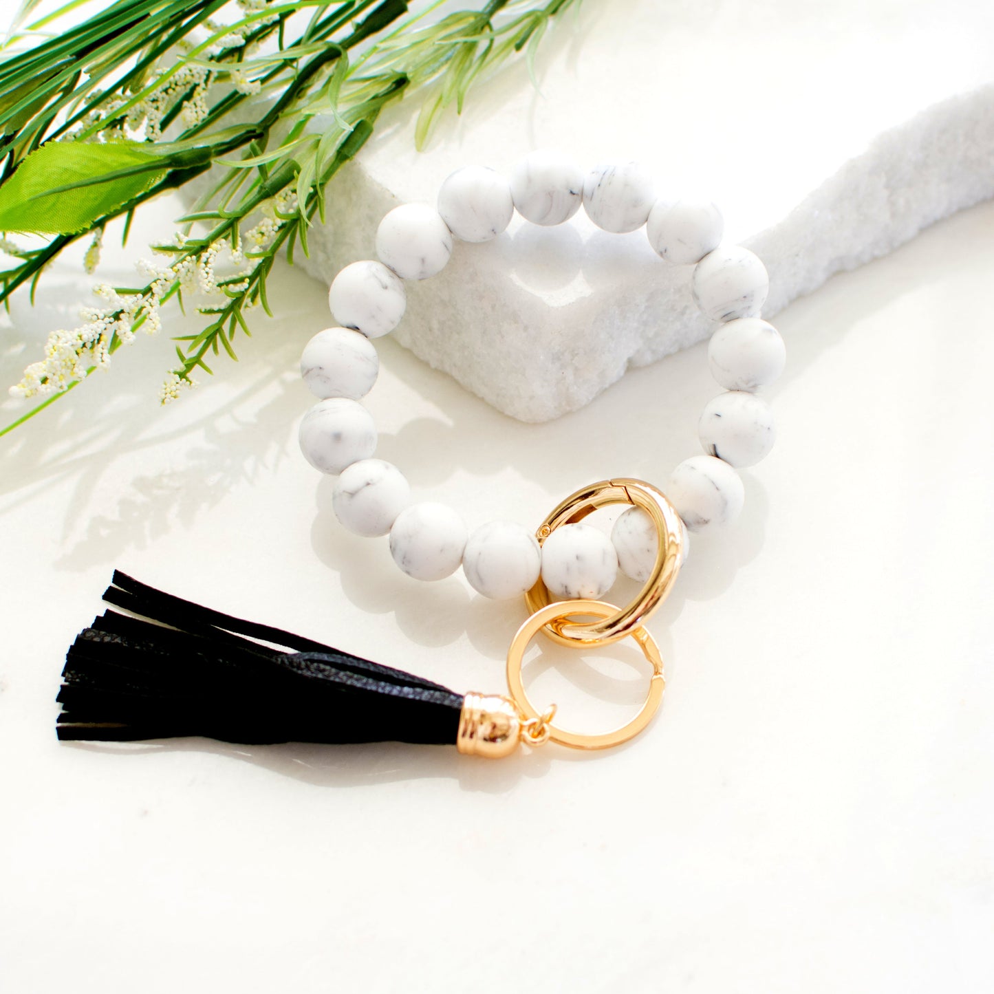 Pulsera de silicona para llavero