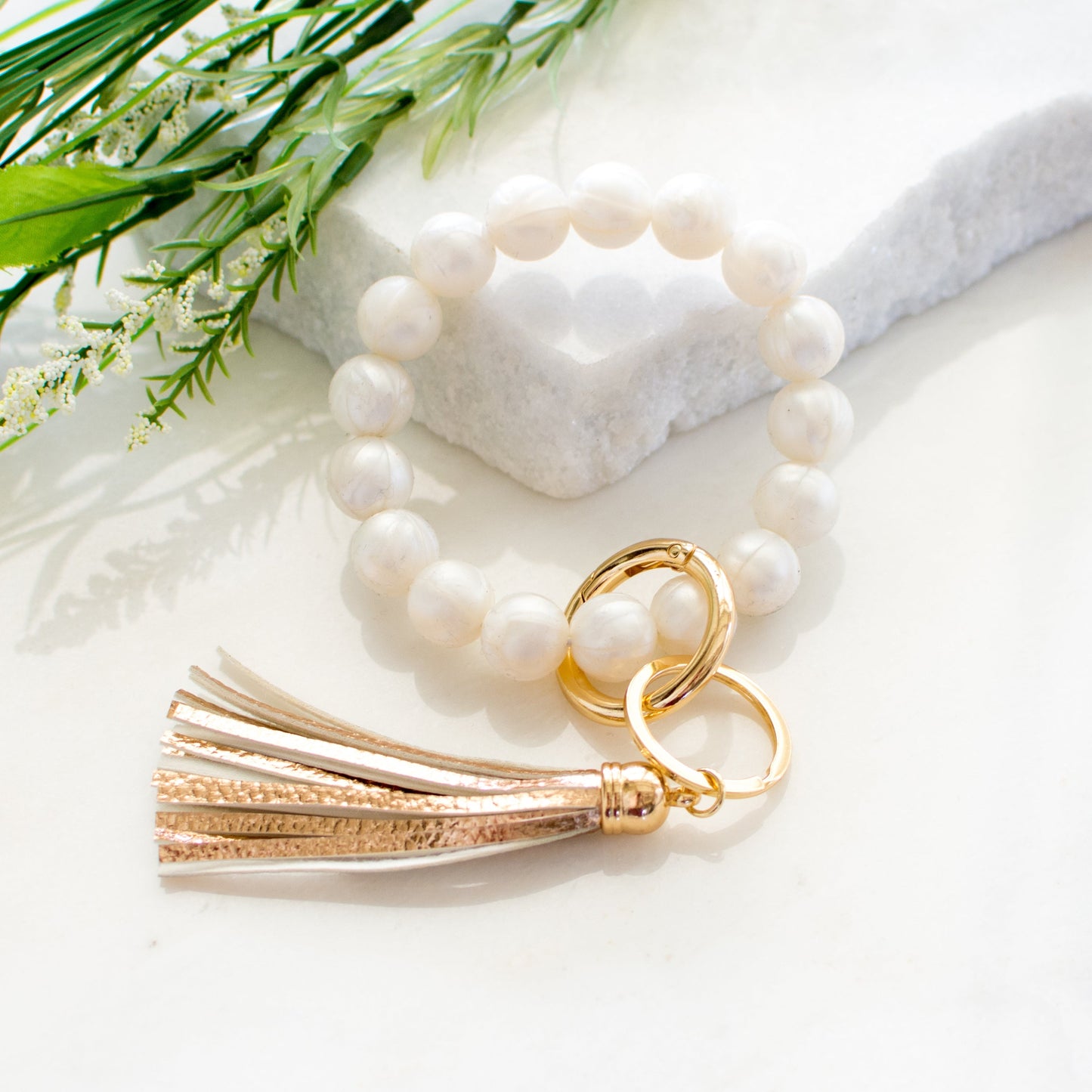 Pulsera de silicona para llavero