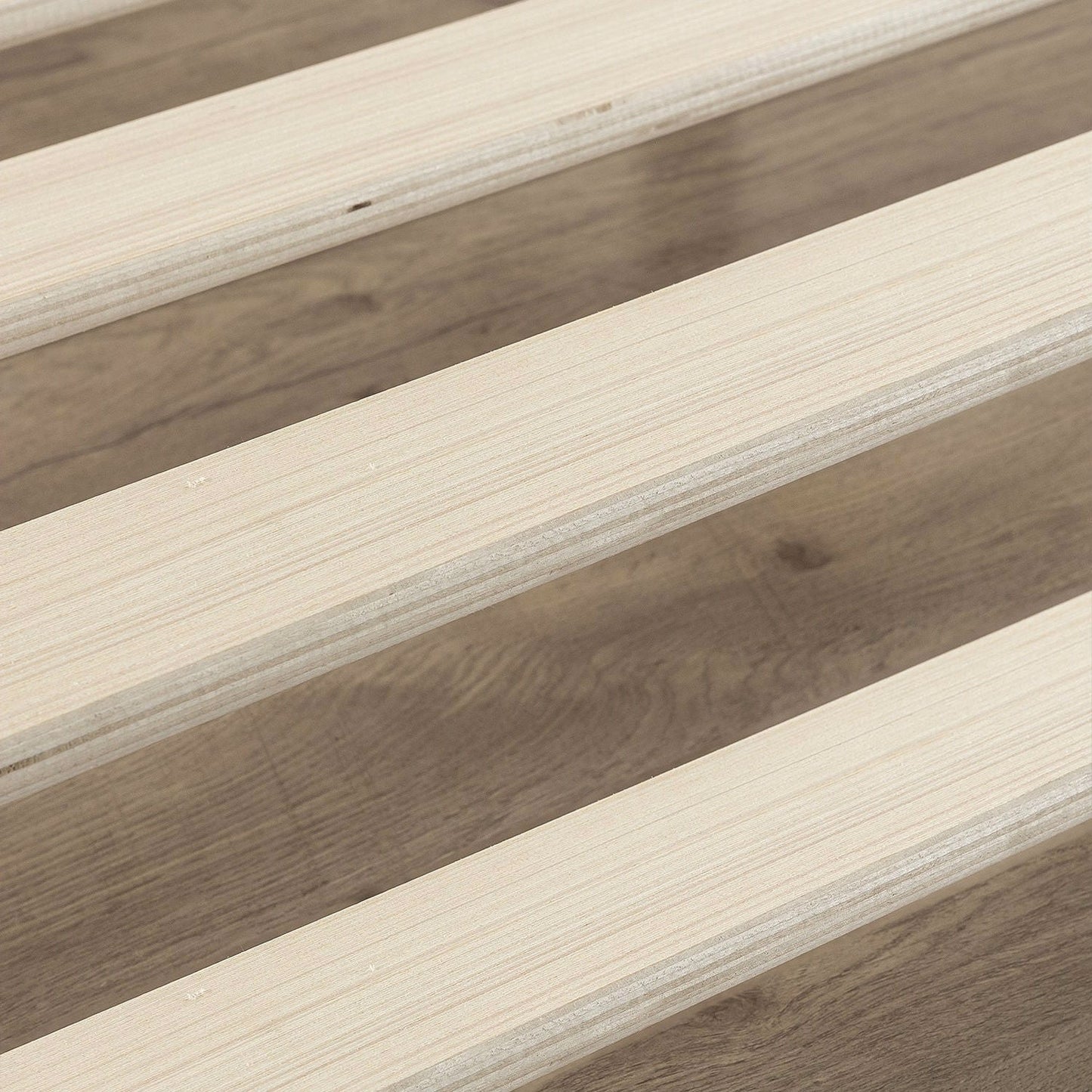 Base de cama plataforma de metal de perfil bajo moderna tamaño King de 10 pulgadas con tablillas de madera