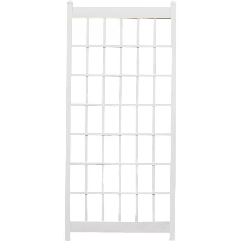 Enrejado de jardín de celosía de vinilo PVC blanco para exteriores de 85 x 38 pulgadas