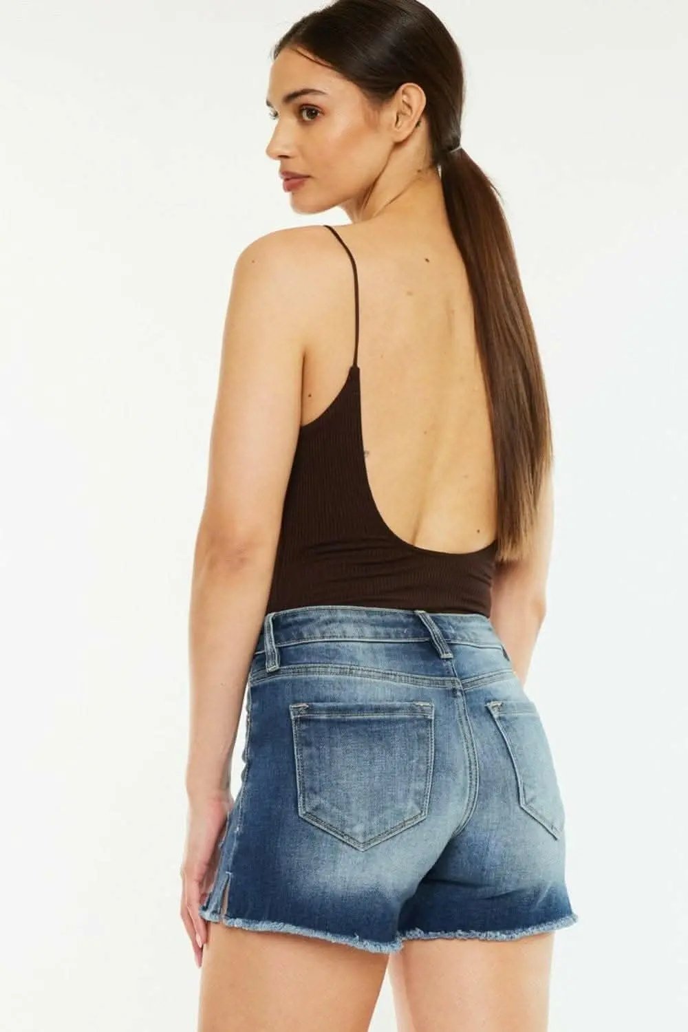 Trendsi Kancan Denim Shorts Women's High-Waisted Casual Jean Shorts Premium Fit
