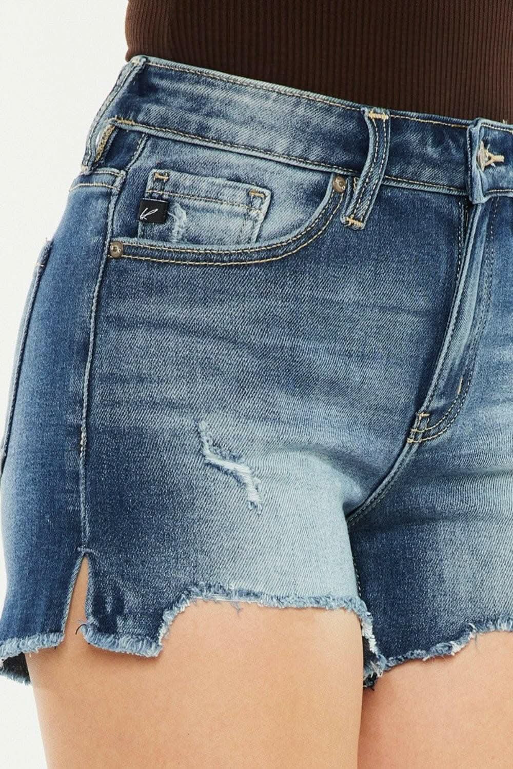 Trendsi Kancan Denim Shorts Women's High-Waisted Casual Jean Shorts Premium Fit