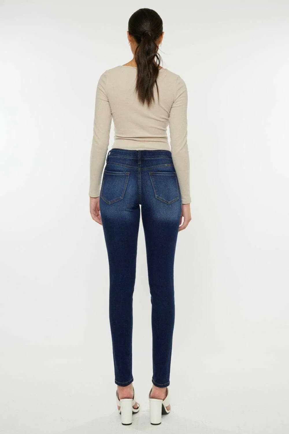 Pants Trendsi Kancan mid rise ombre skinny jeans