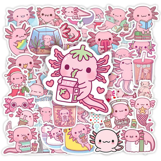 Paquete de pegatinas de Ajolote Kawaii