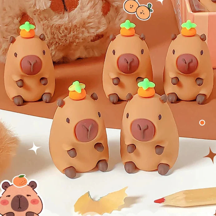 Sacapuntas de Capibara Kawaii