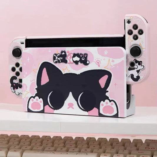 Funda de Nintendo Switch de gato Kawaii