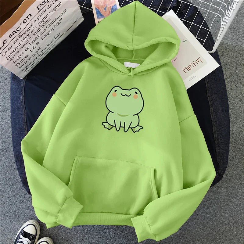 Sudadera con capucha de rana Kawaii