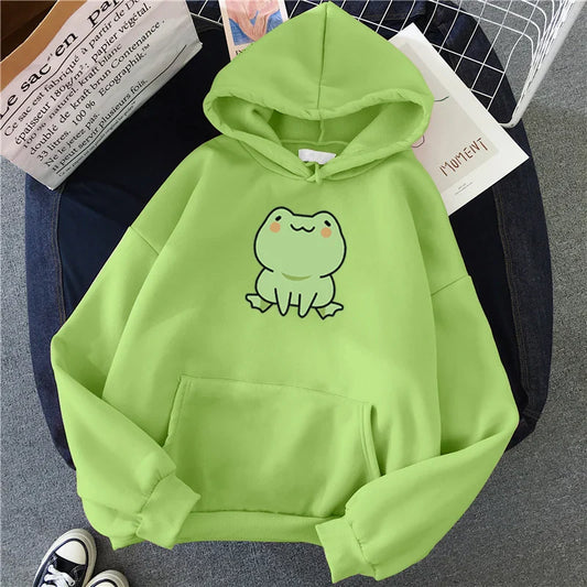 Sudadera con capucha de rana Kawaii