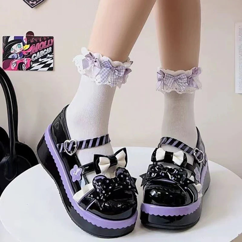 Zapatos Mary Jane con bonitos lazos