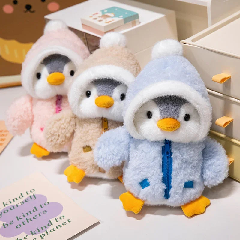 Peluche de pingüino con parka