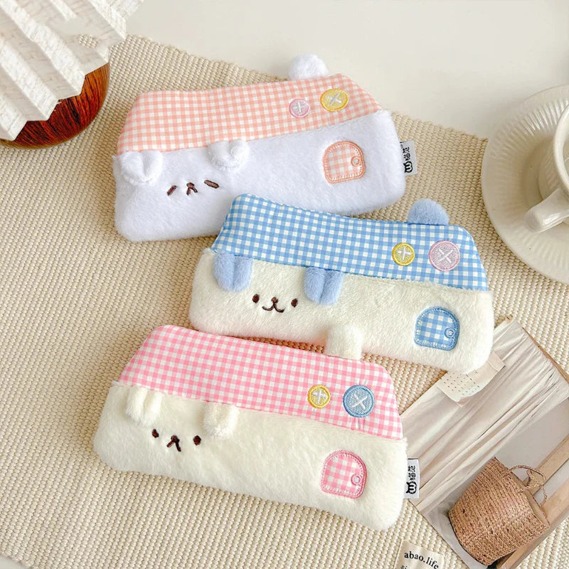 Estuche de lápices "Casa de cachorros kawaii"