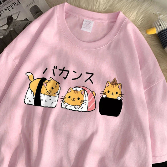 Camiseta Gatos de Sushi